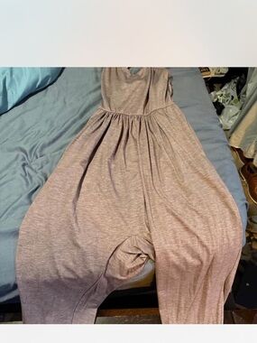 Women's Sleeveless Mauve Jumpsuit